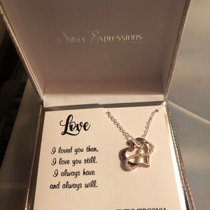 Love necklace hearts design